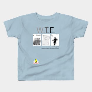 What The Film?! a party game. make movies. backstab friends. Kids T-Shirt